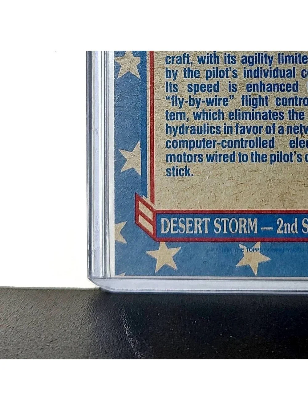 F-16 Fighting Falcon 1991 Topps Desert Storm #115 Card